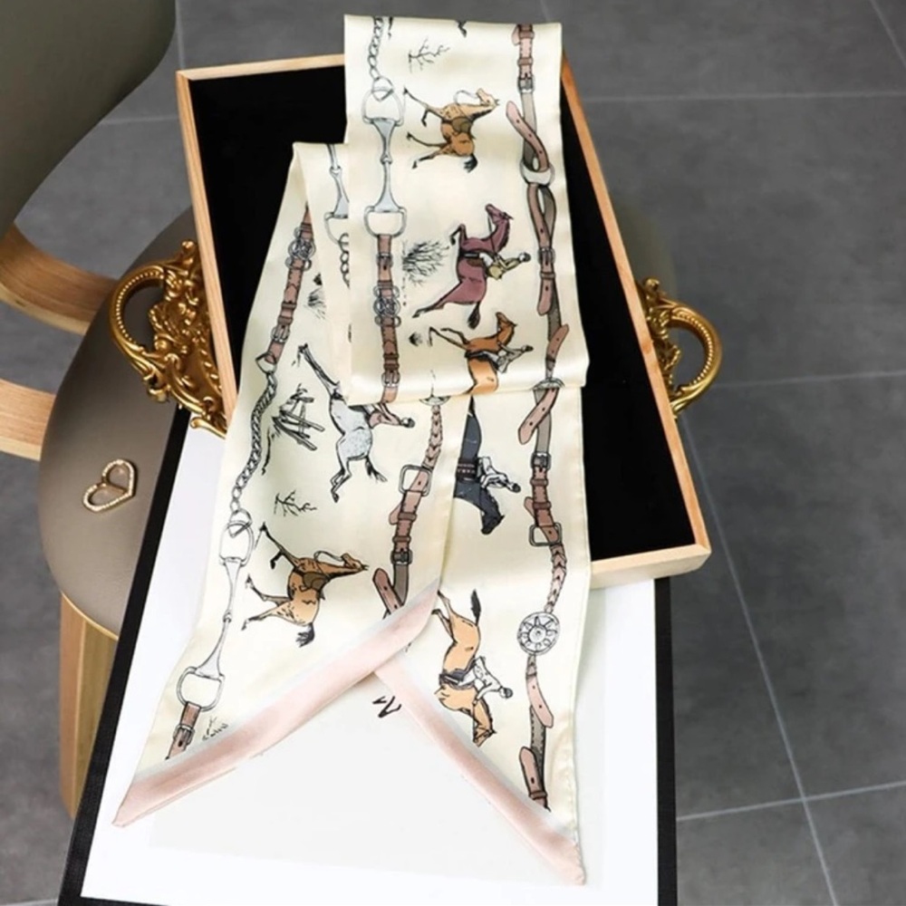 Elegant Horse Print Scarf